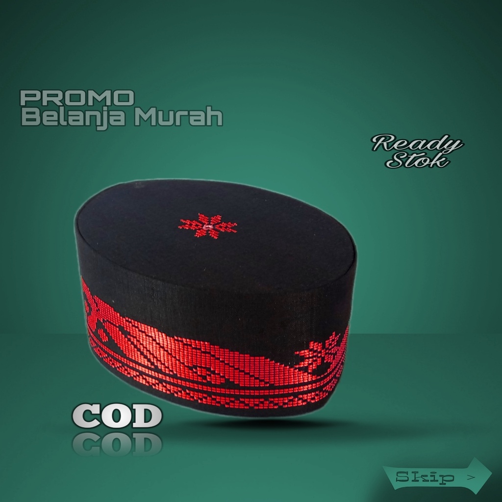 Peci Songkok Zubair tenun Songket  Kopiah Songket Tenun Nasional Hitam Hijau Dewasa Dan Anak Keren T