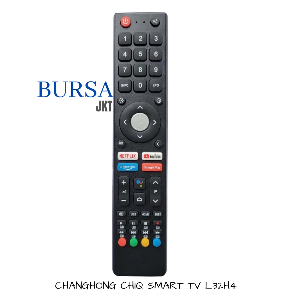 REMOTE SMART TV ANDROID CHANGHONG CHIQ DIGITAL YOUTUBE NETFLIX L32H4