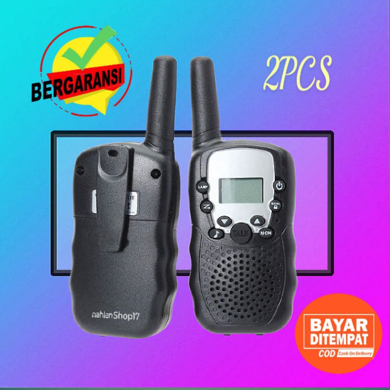 2 PCS MINI HT WALKIE TALKIE T388 1 PASANG HT WALKIE TALKI T388