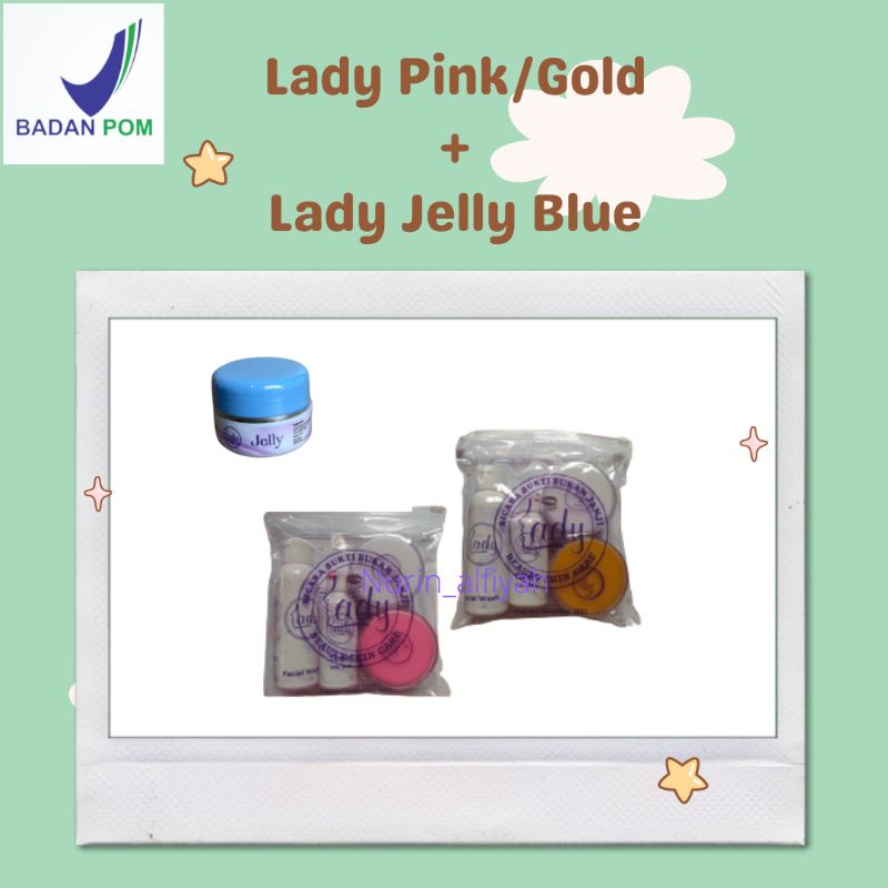 Lady cream + jelly blue