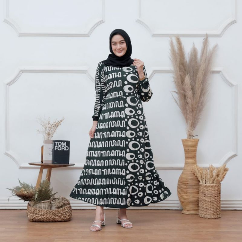 ( PROMO) GAMIS TWILL , TERMURAH DANTERLARIS || GAMIS RAYON MURAH || DASTER MALAMAN-Aksara 1