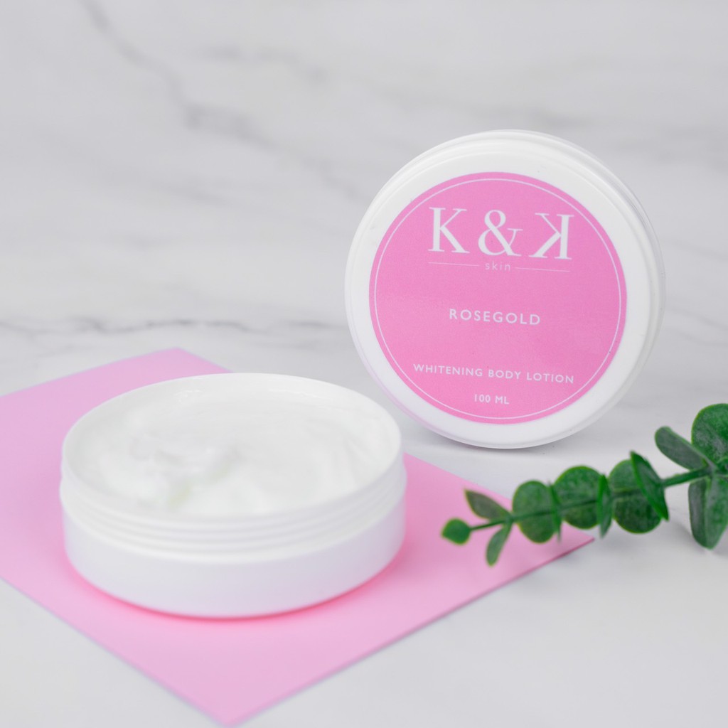 K&K Skin Whitening Body Lotion Rosegold 100 ml