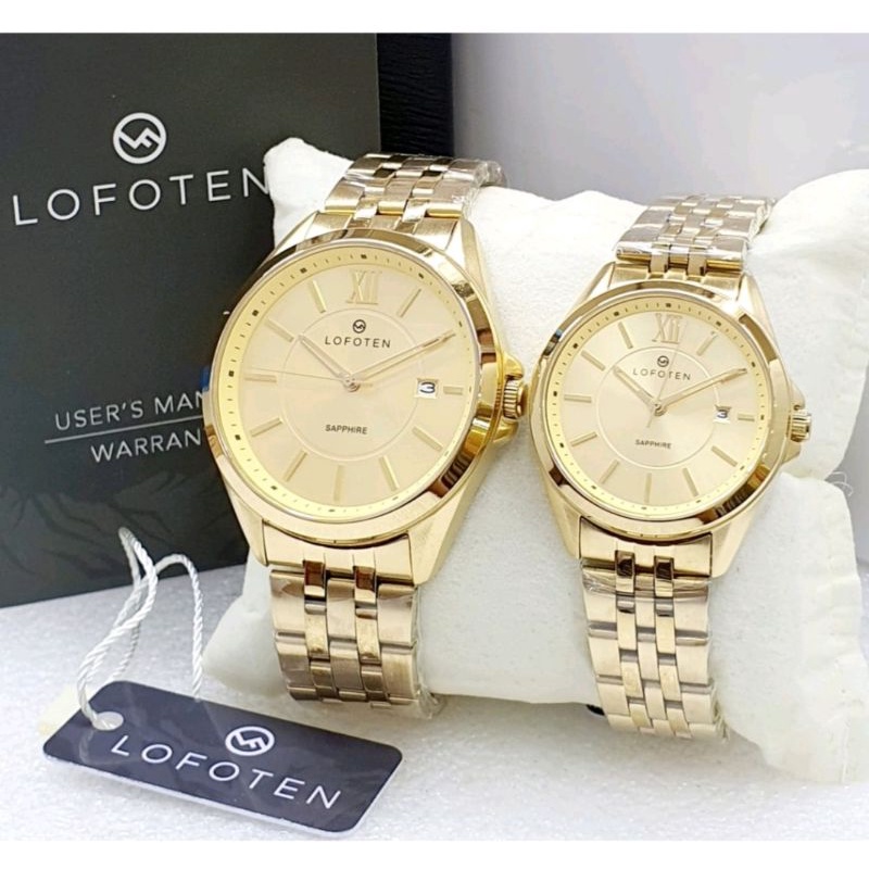 Jam Tangan Couple Pria & Wanita Lofoten F8102 Sapphire Original