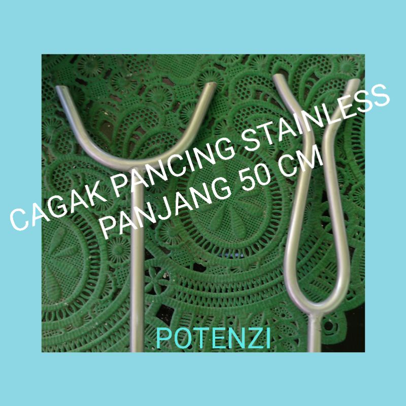 cagak jagrak joran pancing 50 cm stainless steel