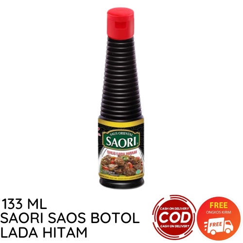 SAORI SAOS BOTOL 133 ML TERIYAKI, TIRAM, LADA HITAM