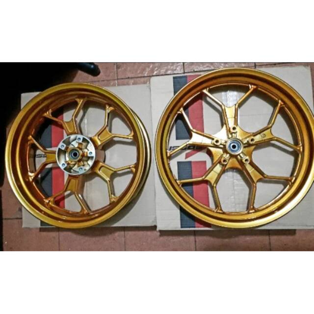 Gambar velg Vrossi gold candy, red candy, blue candy PnP R15 V2, Vixion