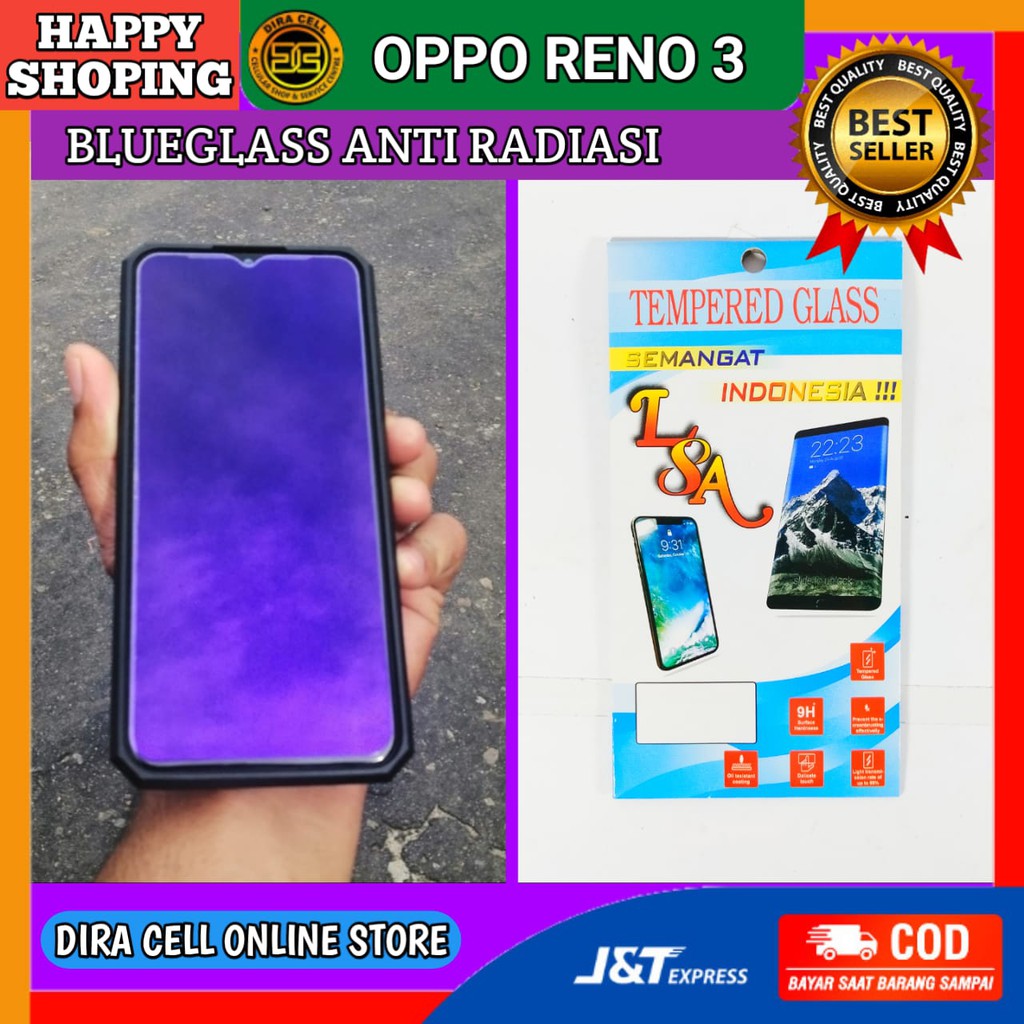 Anti gores hp oppo reno 3 kaca anti gores tempered glass anti radiasi