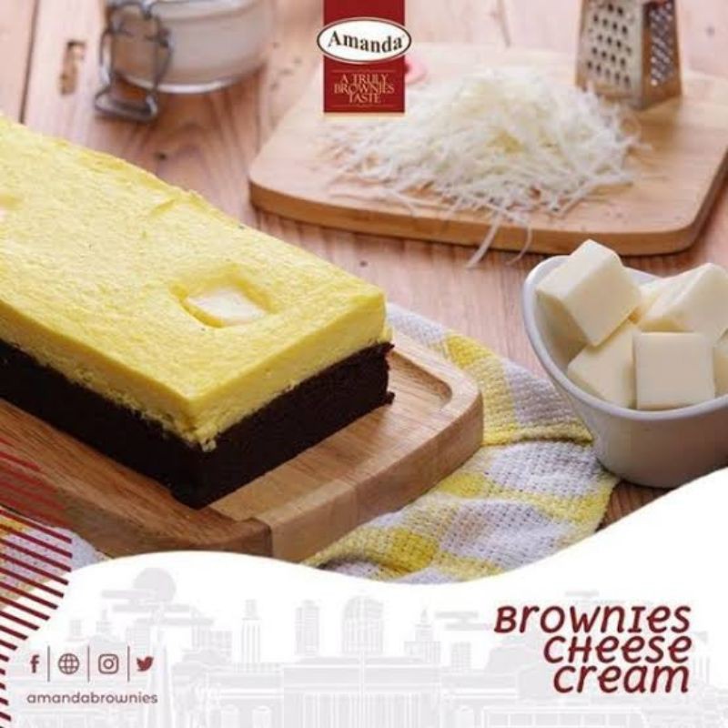 

Amanda Brownies Rasa Cheese Cream