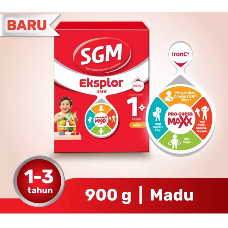 

SGM Eksplor 1 plus madu & vanila 900gr