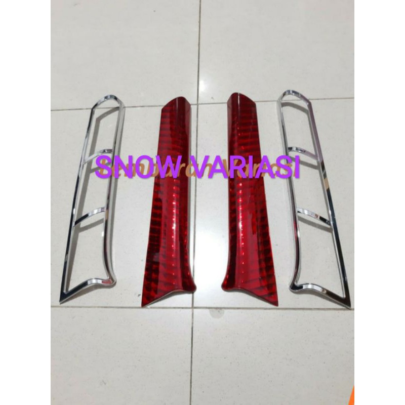 Paket reflector garnish pillar belakang all new avanza