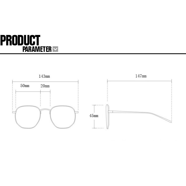 2021 Kacamata Hitam Wanita Model Retro Casual Frame Bulat All-match Untuk Liburan