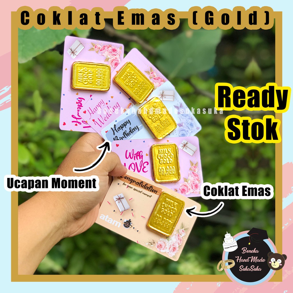 

COKLAT VALENTINE / KADO VALENTINE / HADIAH VALENTINE / COKLAT EMAS TIPE CARD | BISA PILIH UCAPAN | KADO ULTAH | HADIAH ULANG TAHUN | BISA CUSTOM UCAPAN KADO UCAPAN KADO FOTO