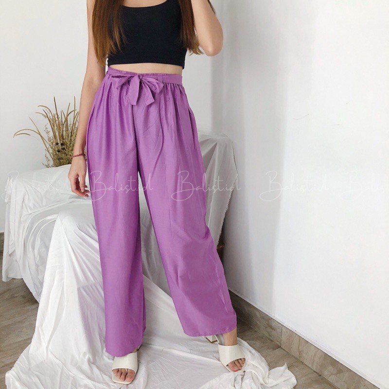 KULOT PANJANG/BASIC LONG CULOTTE-Rose lilac