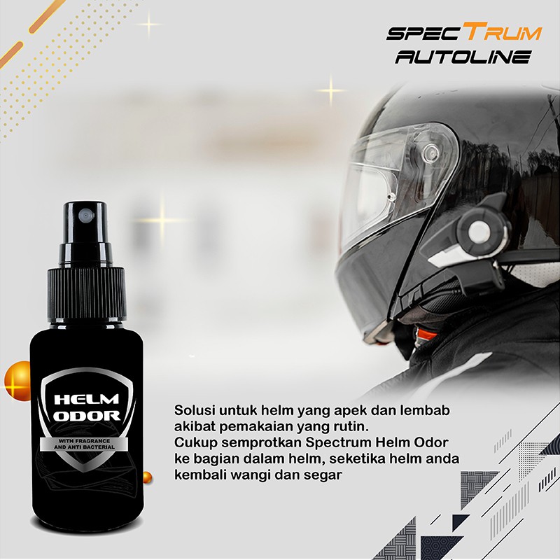 SPECTRUM HELM DEO/ODOR PARFUM HELM PENGHILANG BAU ANTI BACTERIAL BISA COD