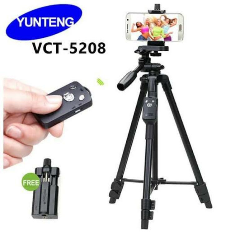 tripot yunteng bluetooth shouter vct5208 / vct 5208 tripod