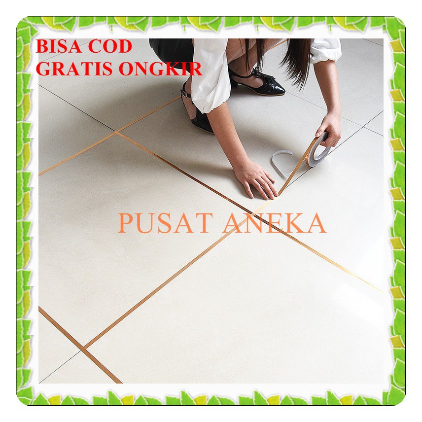 Sticker Gulungan Pembatas Keramik Dinding Tegel Lantai Kamar Mandi