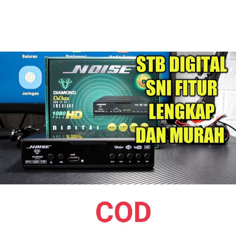 set top box T2  siaran tv digital NOISE