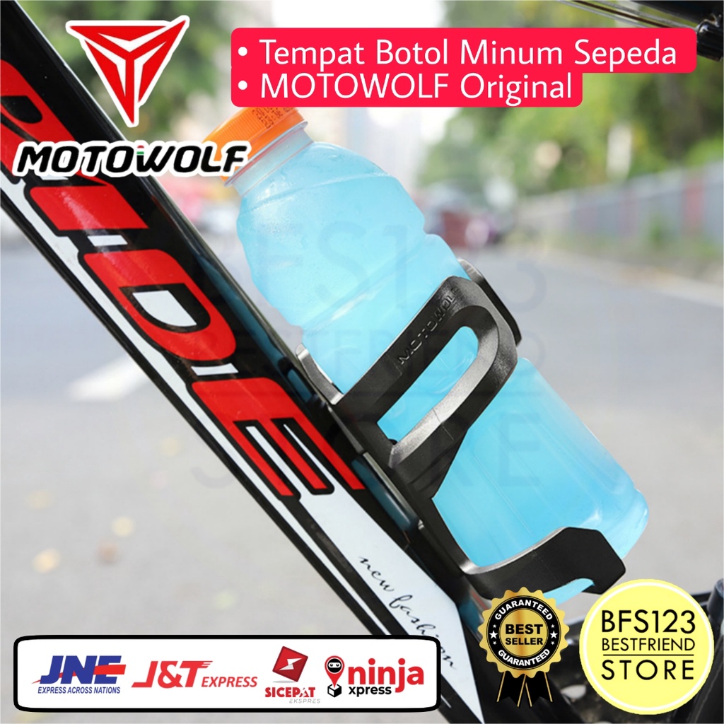 Tempat Botol Minum Sepeda MOTOWOLF Original