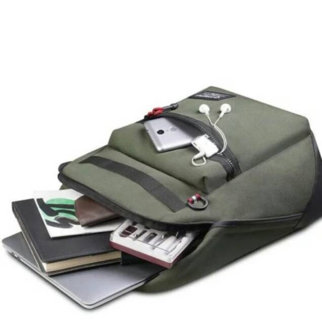 Tas Ransel Bodypack 920001422 002 Carave 25L Green Backpack Laptop Support