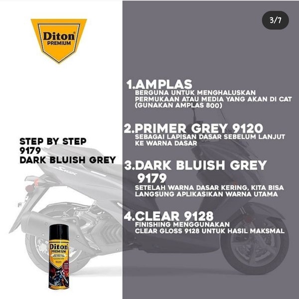 DITON PREMIUM / DARK BLUISH GREY Y 9179 * CAT SEMPROT Yamaha Colors