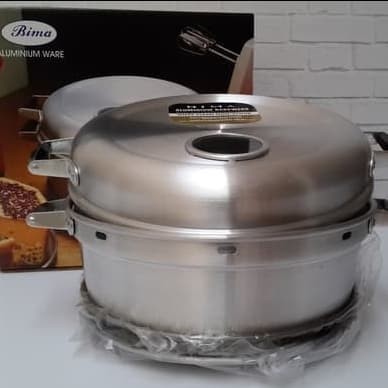BIMA Baking Pan / Pemanggang Kue Ukuran 28cm Aluminium Atas Kompor