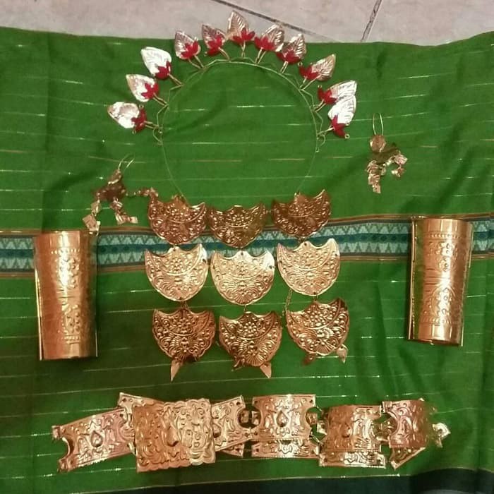 Set Aksesoris Adat Sulawesi Selatan - Baju Bodo (Anak-anak)