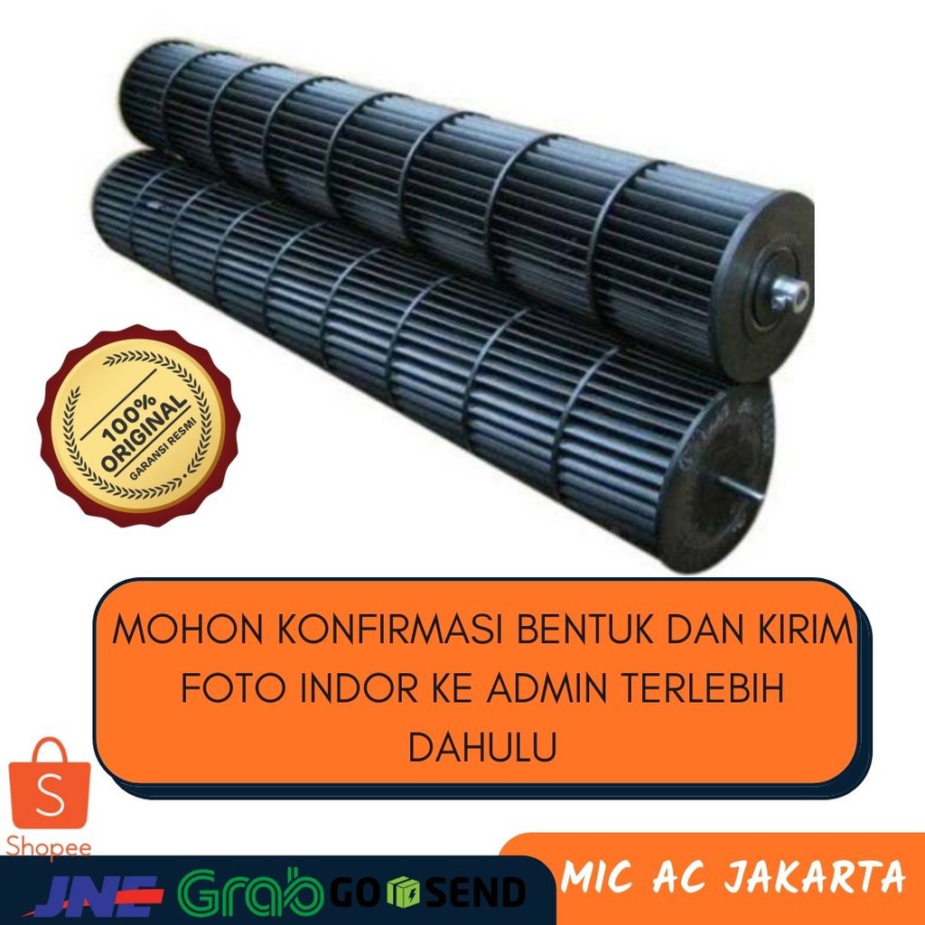 blower fan indoor ac split daikin sharp samsung panasonic LG midea thosiba polytron mitshubishi 1/2 