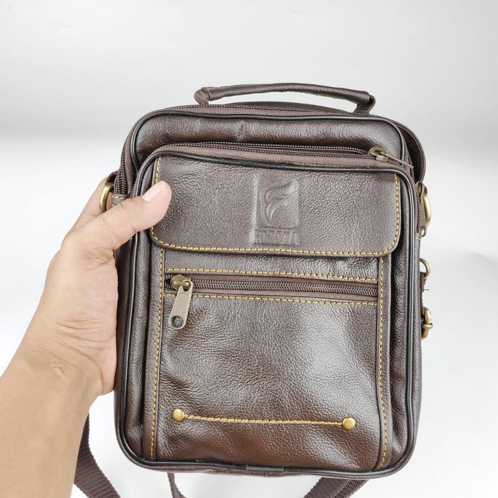Paling Murah Tas Selempang Pria Casual Kulit Asli Full Grain High Quality Hand Made Fordza Bag01