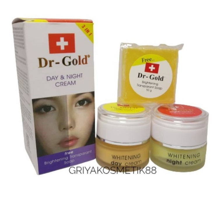 PAKET CREAM DR GOLD SET FREE SABUN BPOM