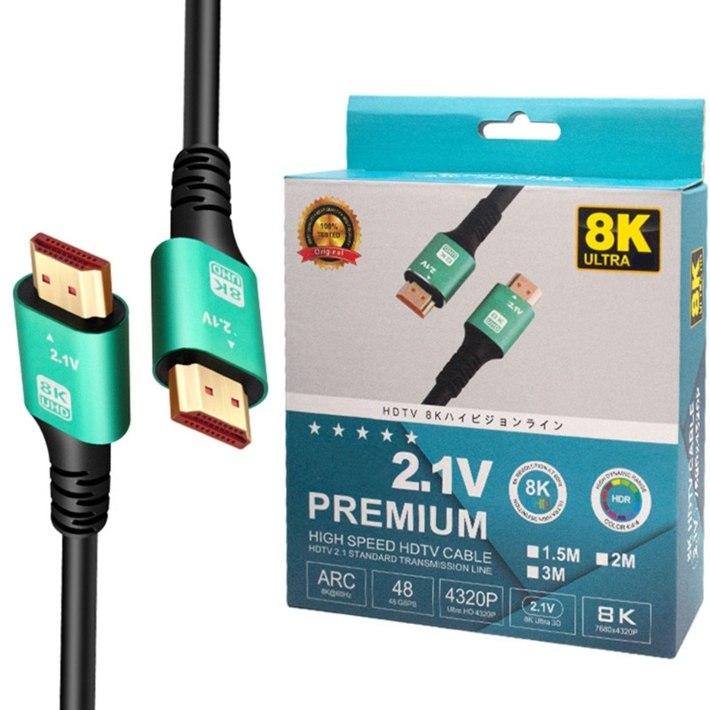 Kabel Extension 48Gbps 8K @ 60Hz 4K @ 120Hz Male Ke Female Untuk NSPS5 / PS4 HDTV Laptop