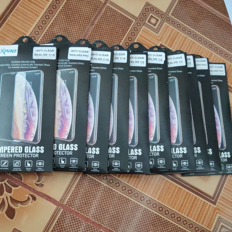 TEMPERED GLASS TG REALME C2 C3 C15 5PRO