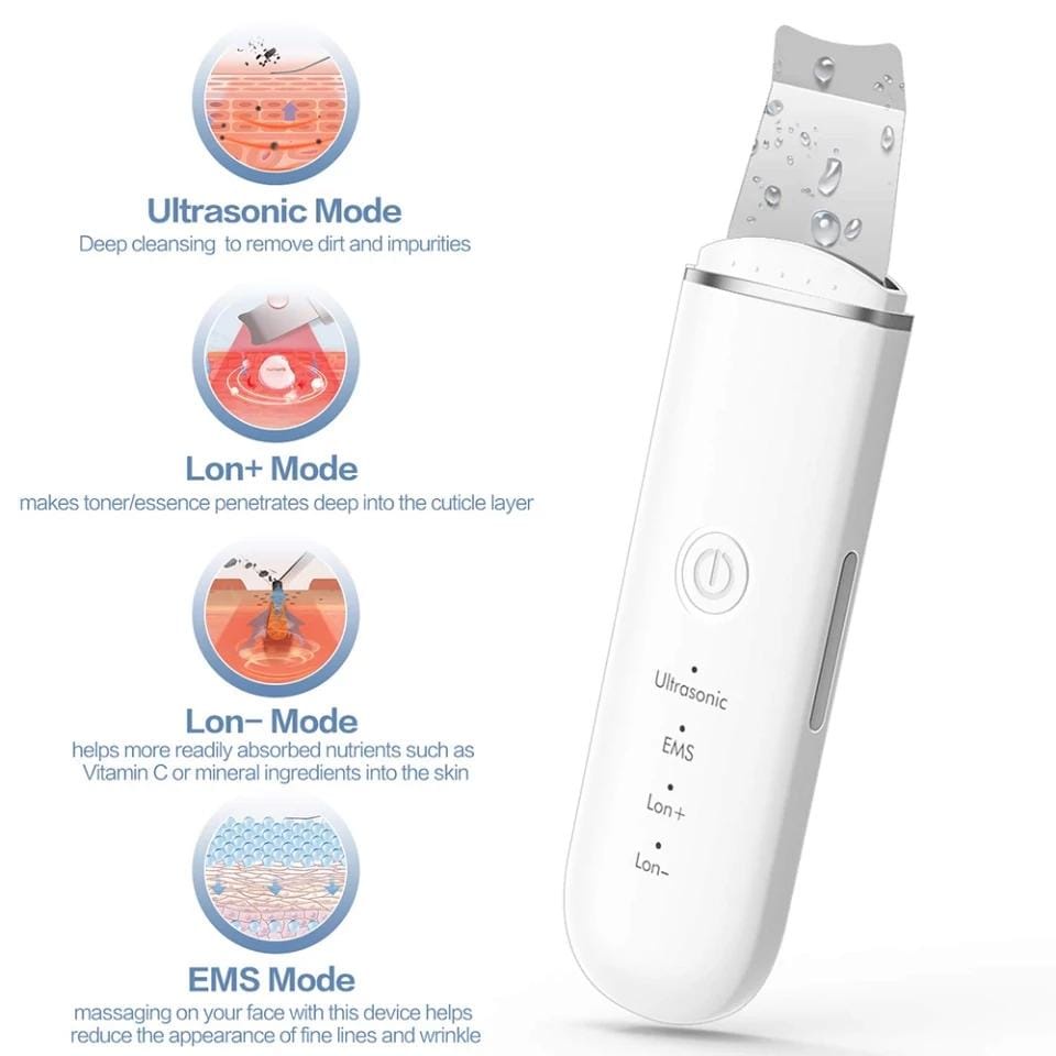 Alat Pembersih Facial Wajah Komedo Elektrik Ultrasonic Acne Skin