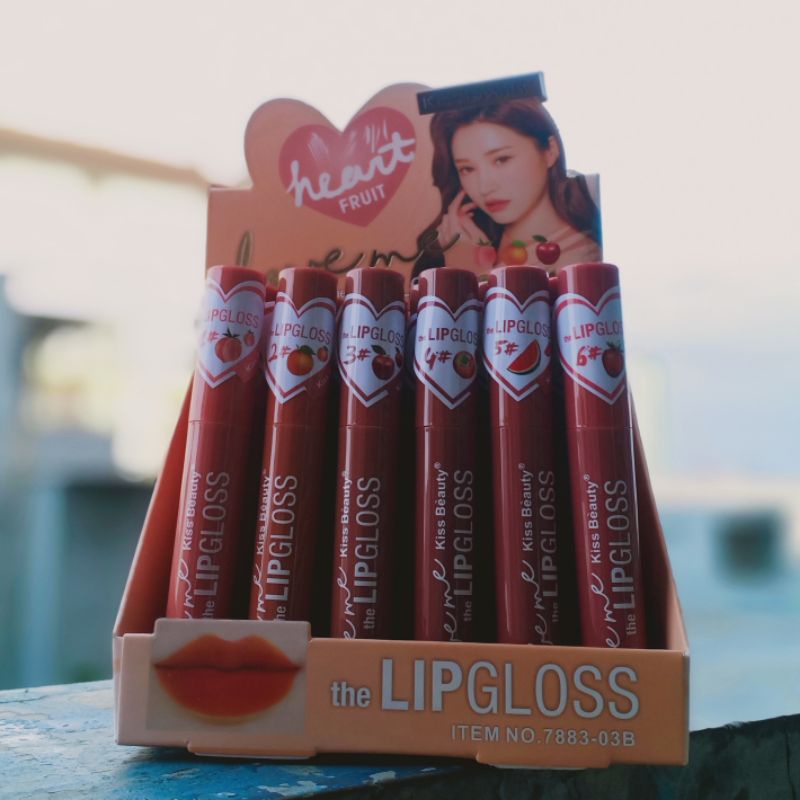 Lip Gloss Heat Fruit Unicorn Color love me | Per Bok isi 24 pcs