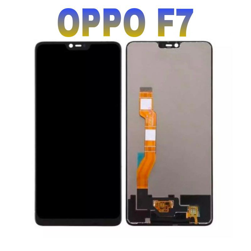 Layar LCD TS Touchscreen Fullset OPPO F7 SMALL BANGS CPH1819 - BLACK