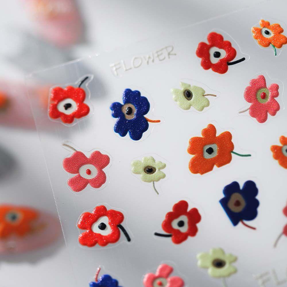 Mxbeauty Kartun Stiker Kuku Fashion Pelangi Pesawat Luar Angkasa Catatan Musik Nail Art Dekorasi