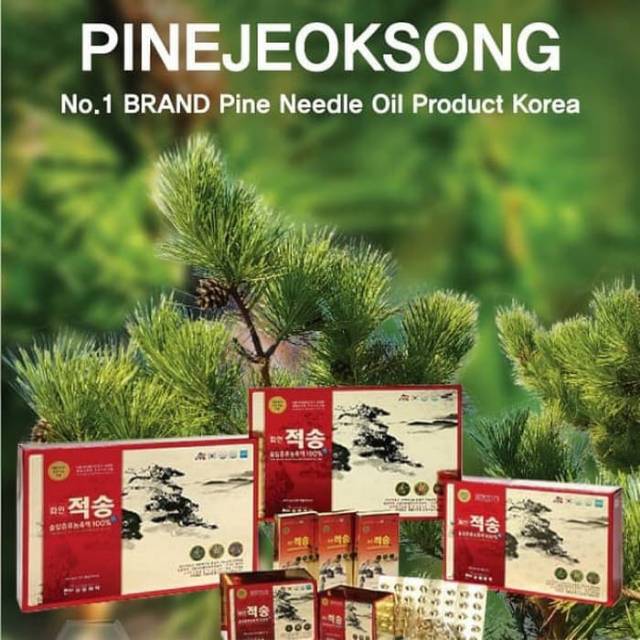 Pine Jeoksong Redpine Asli Korea Isi 60 Softgel Minyak pinus