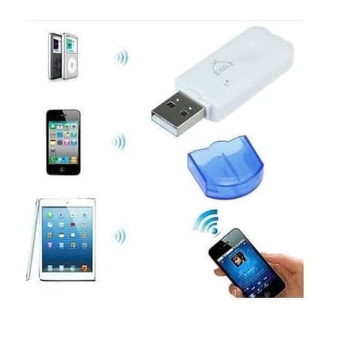 Trend-USB Bluetooth Audio Receiver With Mic / Dongle Wireless HP ke speaker aktif perangkat mobil