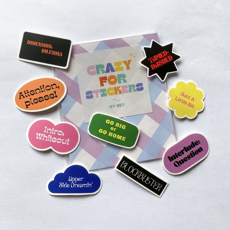 

Enhypen Dimension: Dilemma Tracklist Sticker Pack