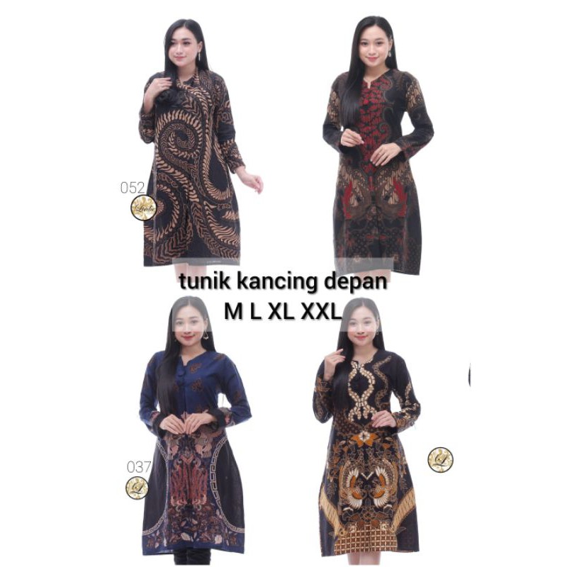 TUNIK KATUN HALUS HQ FULL KANCING DEPAN