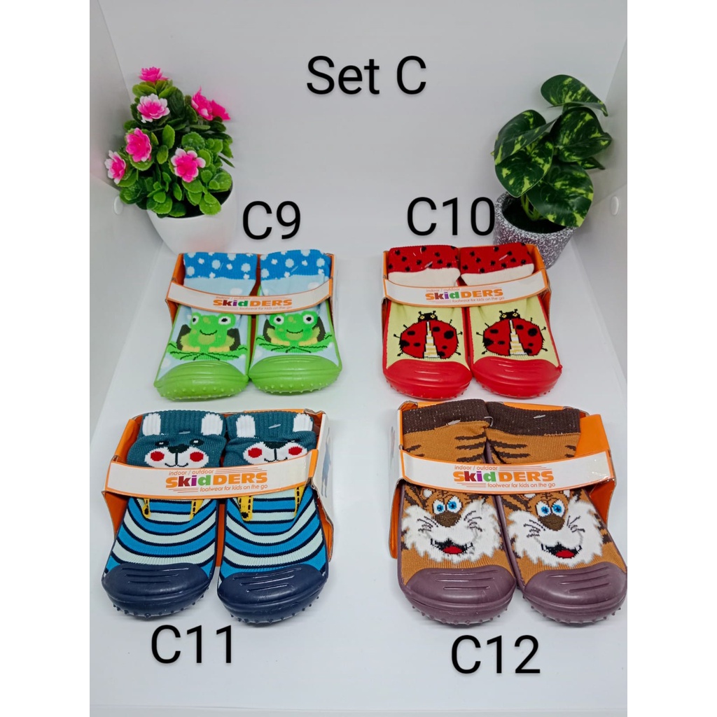 Skidders Sepatu Prewalker Shoes Sepatu Bayi Alas Karet Skidder lucuu