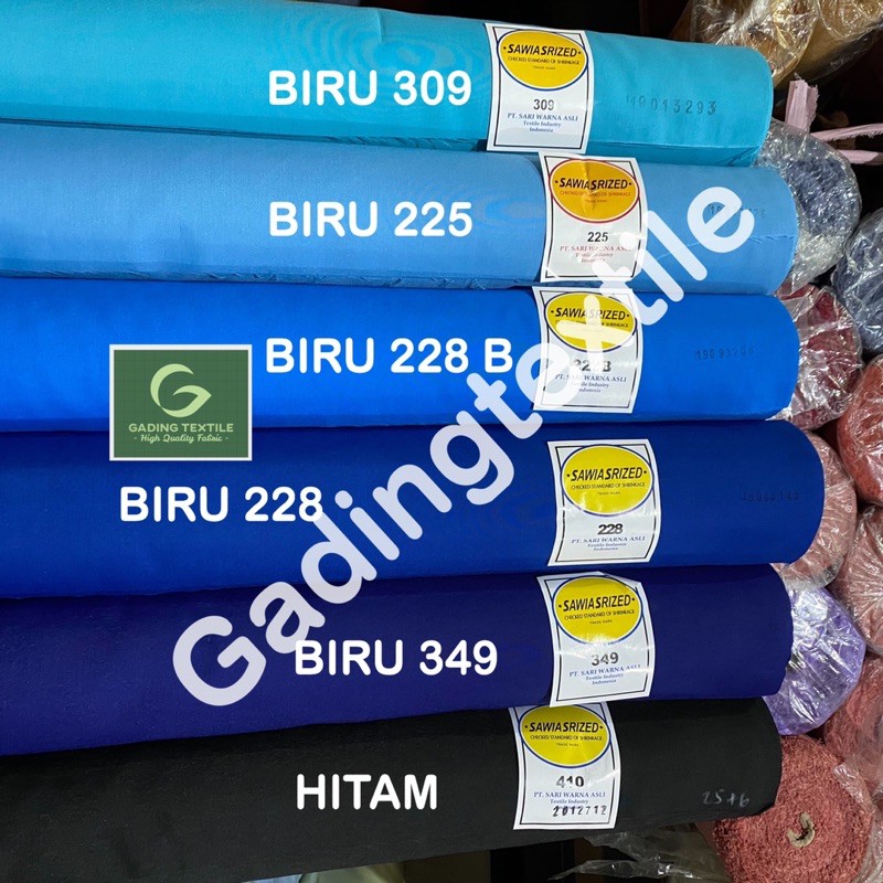 ( per 1 roll ) Kain tetoron JUMPING FISH SARIWARNA rollan lebar 115 cm bahan spanduk lukis pecel lele bendera merah putih umbul umbul kacu hasduk scarf slayer pramuka celemek kerajinan tangan background dekorasi dekor printing sublime sublim sablon