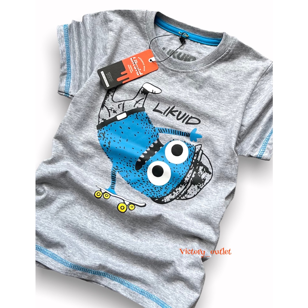 Baju distro anak laki laki usia 1-12th / Kaos anak oblong tangan pendek bahan cotton combed 30s