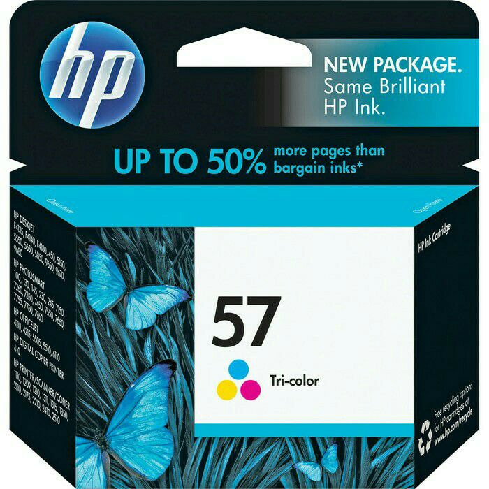 Tinta HP 57 Tri Color For Printer 5550 6110 2105 Original