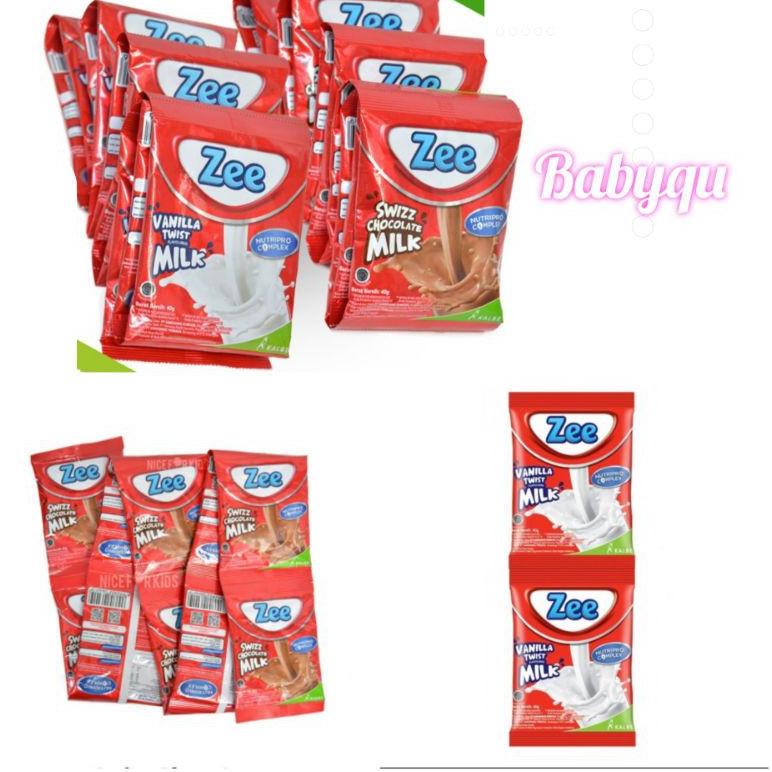 

Baru SUSU Zee SACHET renceng rasa vanila dan coklat 40 gr ,.,.,.,,