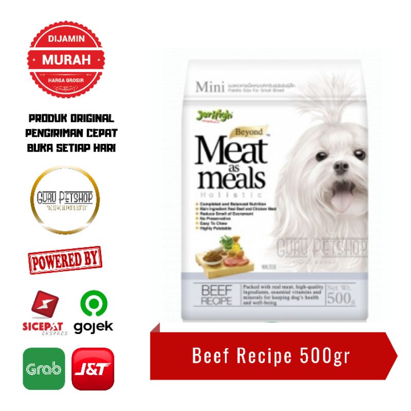 Jerhigh Meat As Meals Holistic 500gr / Jerhigh Holistic Beef 500gr
