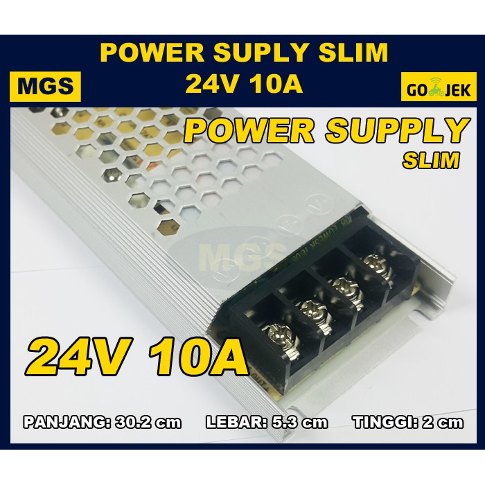 Power Supply Switching 24V 10A Slim