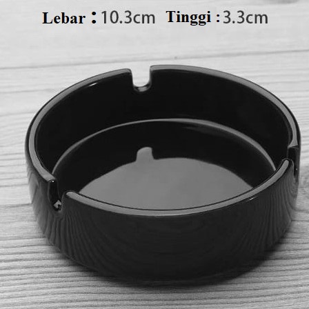 Asbak Kaca Bening dan Keramik Persegi/Bulat/Asbak Murah  8.5cm/9.5cm/10cm