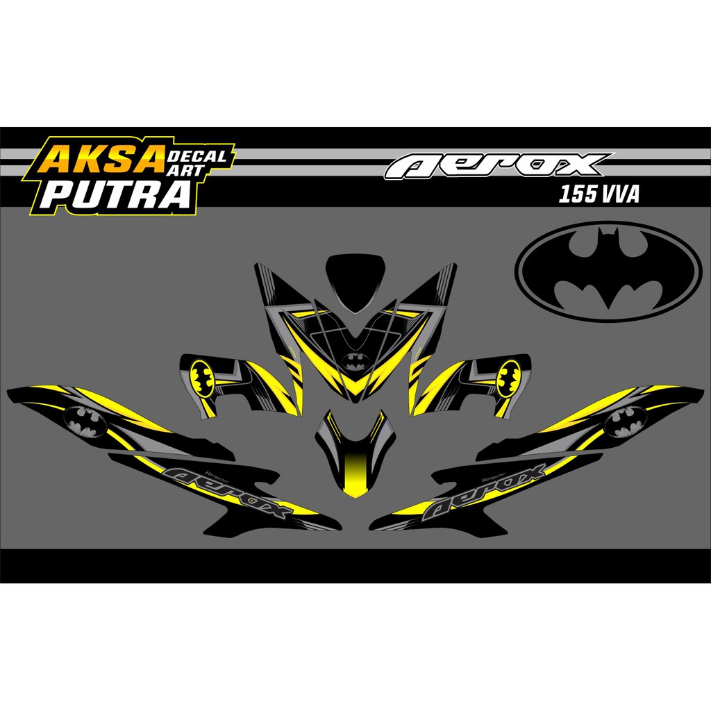 Sticker Aerox 155 Decal Stiker Aerox 155 Full Body