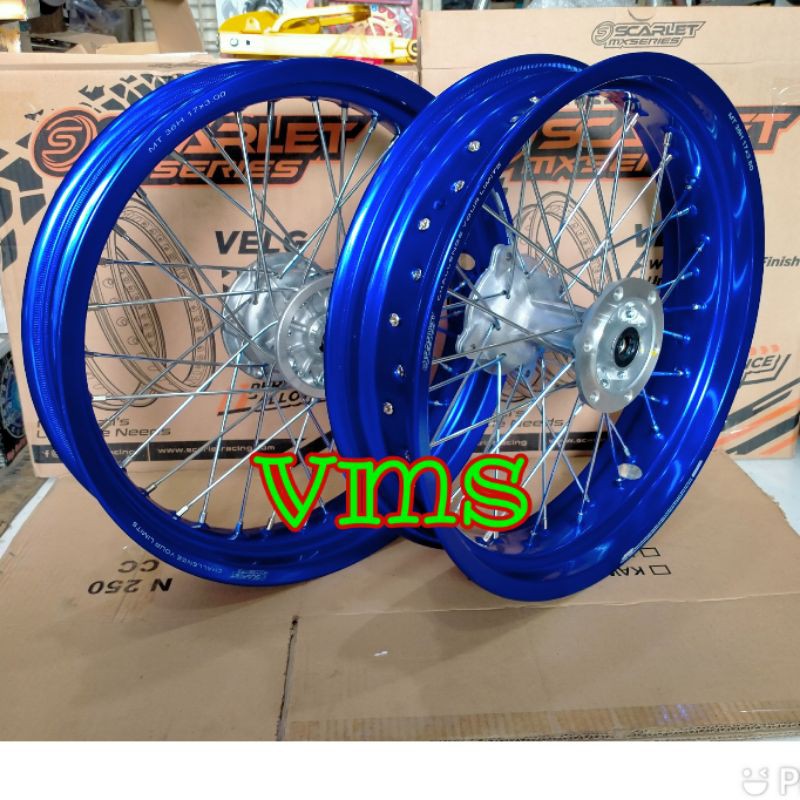 velg Supermoto KLX D-Tracker velg scarlet 300 350 17 tromol original klx