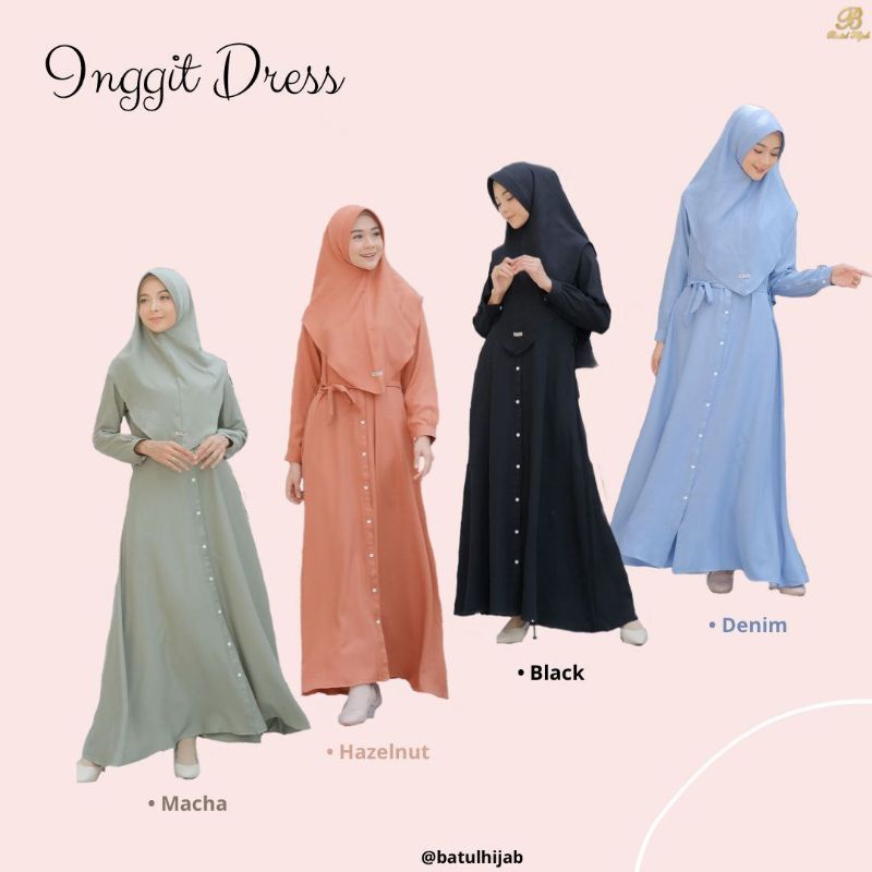 Moslem Ori Gamis Busui Friendly Inggit Dress By Batul Hijab (Ready Please Cekstok)